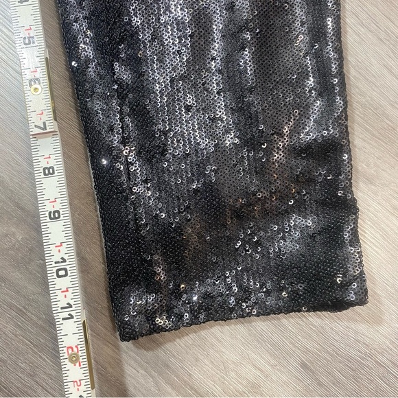 Free People Black Sequin Jumpsuit with Tapered Legs Size Small - Picture 6 of 13
